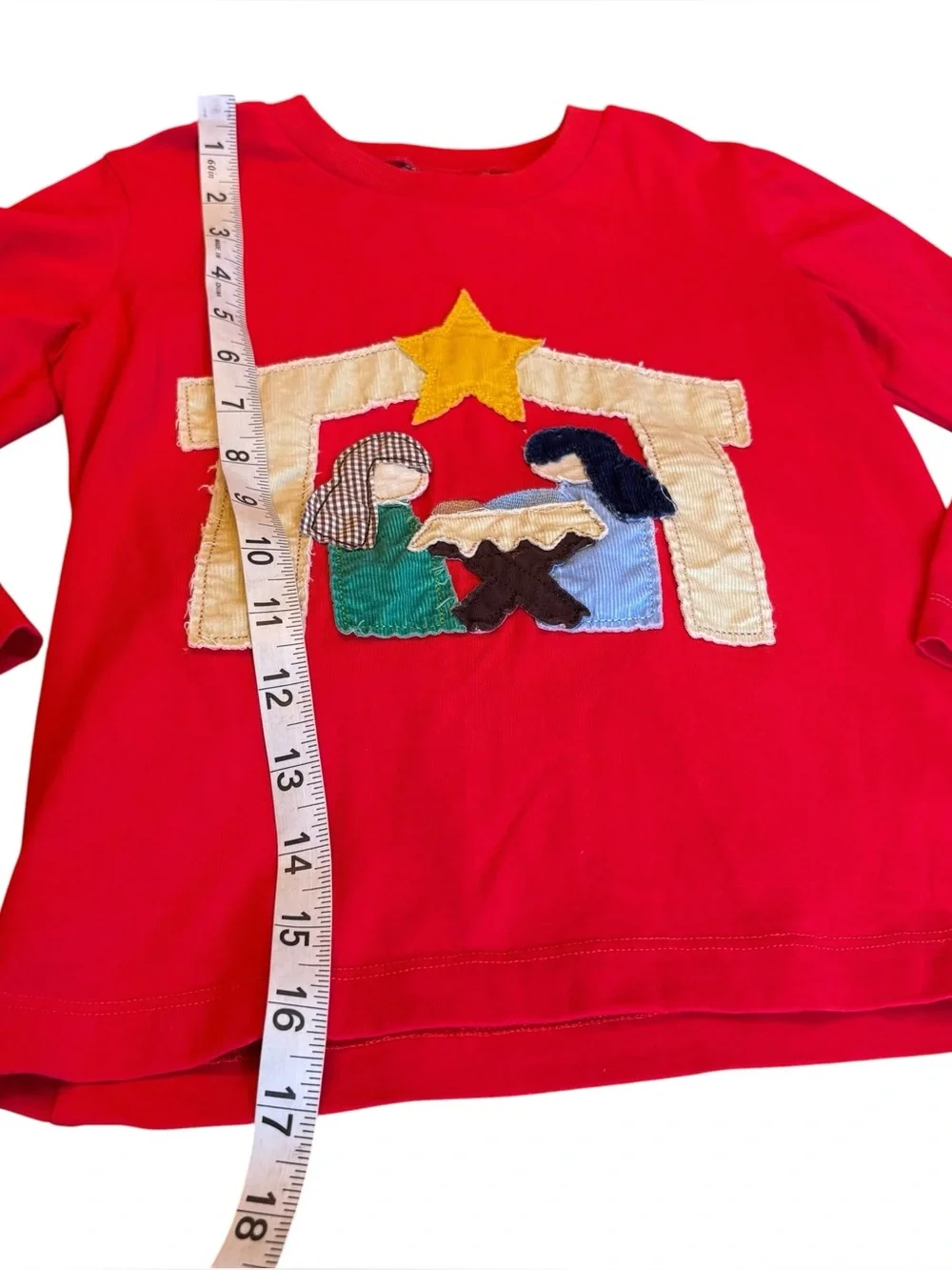 Christmas Shirt Pants Set Little Boy 4 Manger Star Bethlehem Holiday Cotton